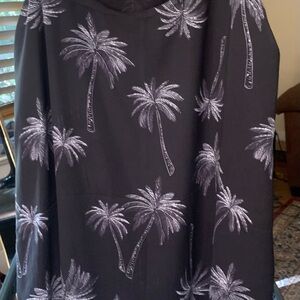 JADELYNN BROOK TIE STRAP PALM TREE SUNDRESS